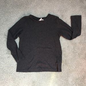 H&M Basic Long-Sleeve Cotton Tee, Size 4-6 Years